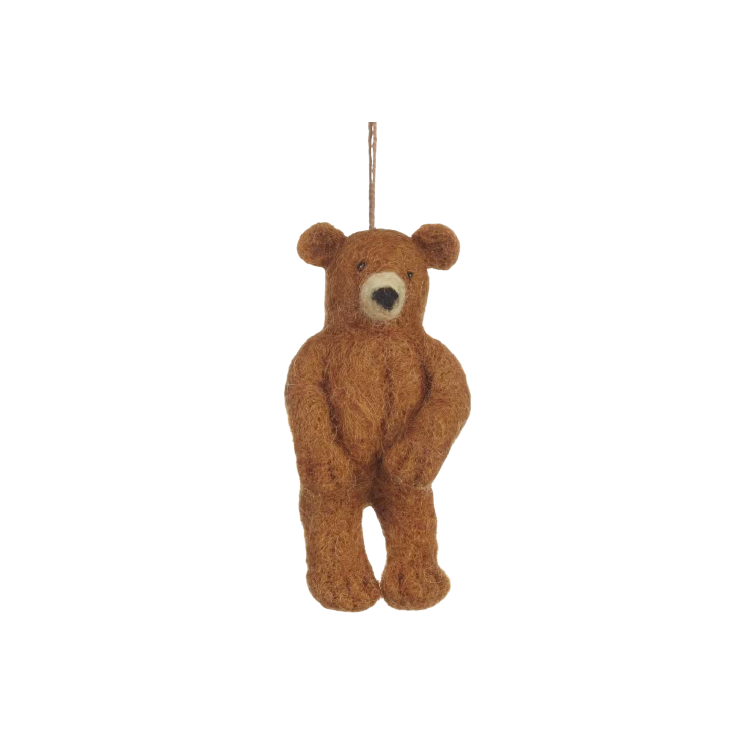 Felt Tree Decoration - Brown Bear